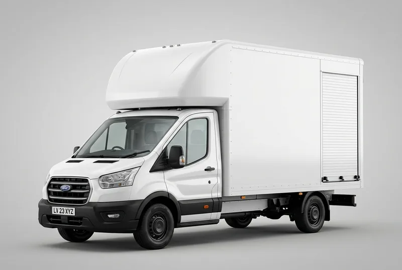 Luton Van — reference photo angle